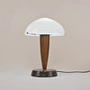Danish Walnut Marble Glass Table Lamp Nordic Designer
