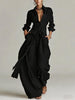 Women’s Two Piece Belted Wide Leg Pant Set
