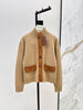 Women’s Cashmere Suede Patch Cardigan Jacket