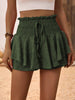 Ruffle Hem Smocked High Waist Skort for Women