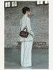 Women Leather Messenger Crossbody Office Bag
