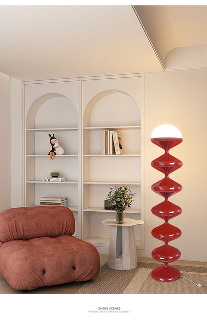 Contemporary nordic gourd floor standing lamp