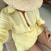 Beach sun protection shirt dress set