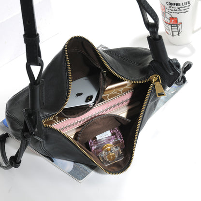 Women Soft Leather Dumpling Crossbody Bag