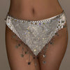 Gold Chainmail Festival Bra & Skirt Set