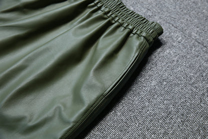 Genuine Leather Skirt High Waisted Short Mini Skirt