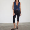 Tie-Up Fabric Sleeveless Tank Top