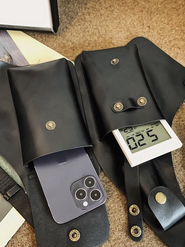 Leather Shoulder Holster Underarm Wallet & Chest Rig Pouch
