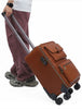 Premium Leather Trolley Suitcase Set