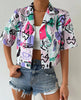 womens drop shoulder short sleeve shirts