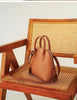 Women’s Genuine Leather Shoulder Bowling Bag