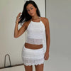 Cami Crop Top And Skort Set White Summer Outfit