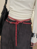Double Layer Studded Belt for Women with Rivets