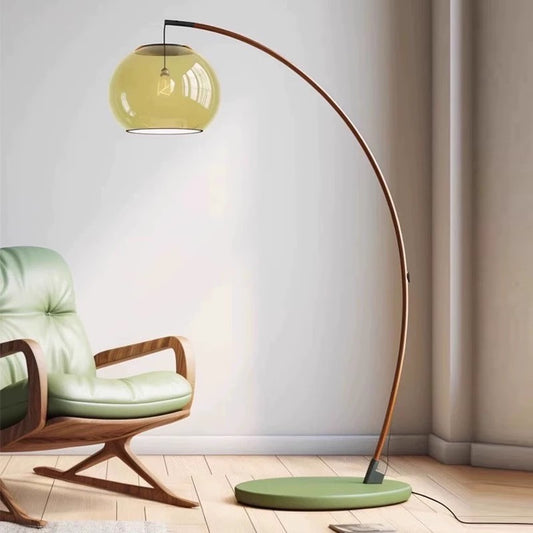 Boho Style Arc Standing Light for Living Room
