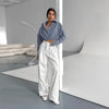 Tie Side Drop Shoulder Shirt