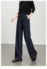 Women casual pants with high waist drape