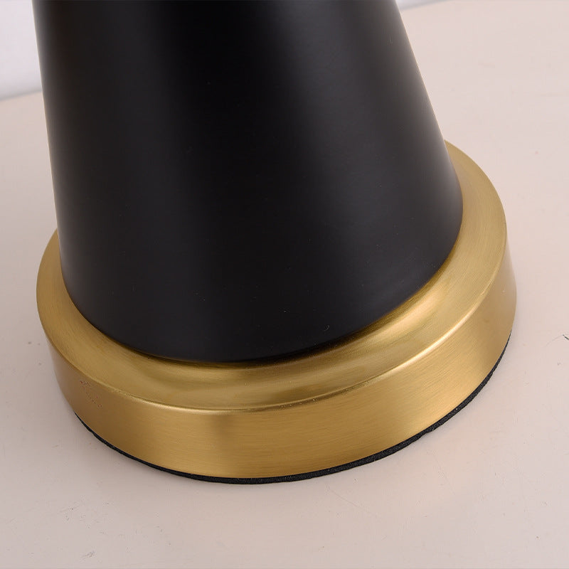 Modern scandinavian brass black table lamp