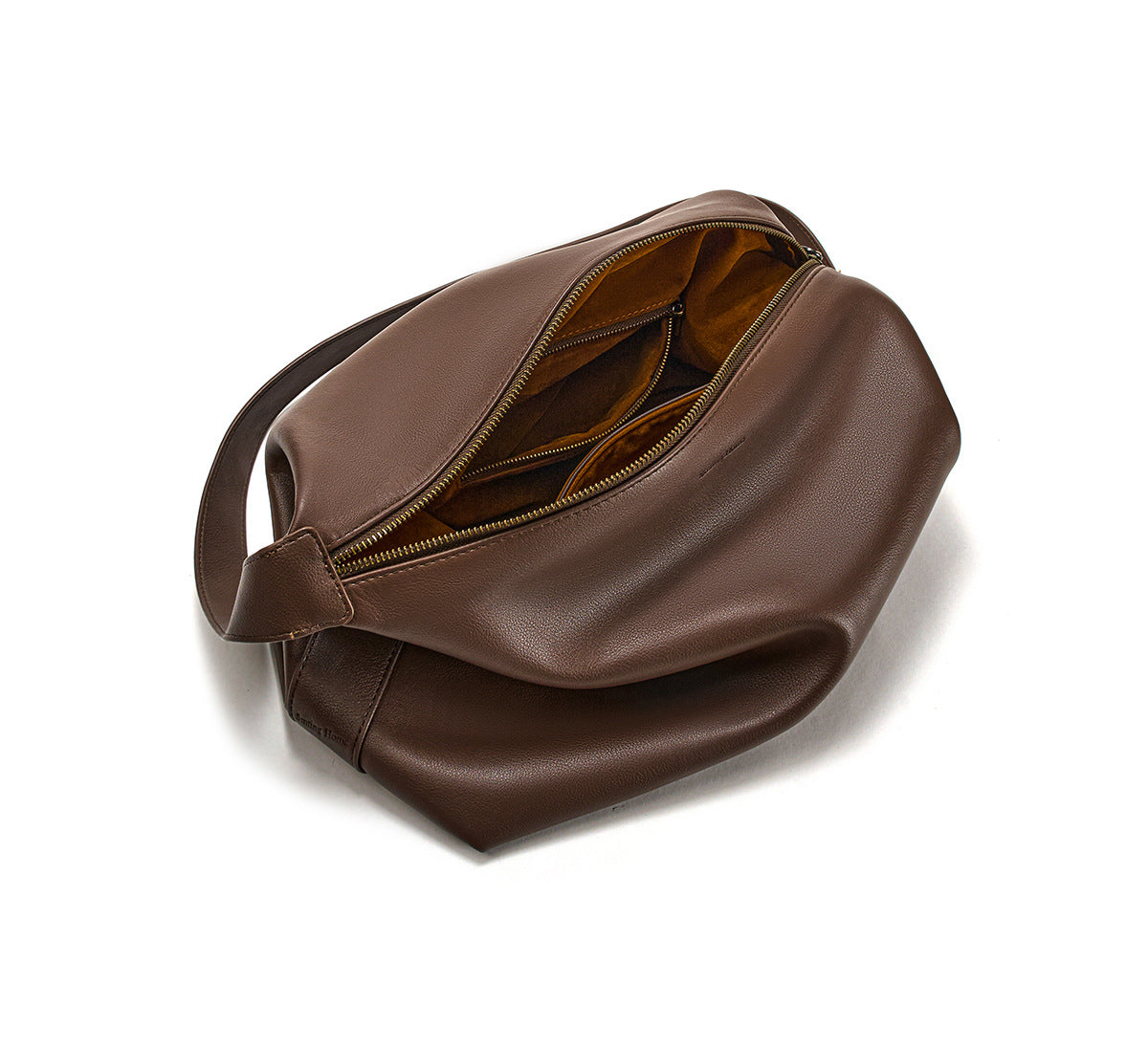 Soft leather large capacity shoulder tote bag