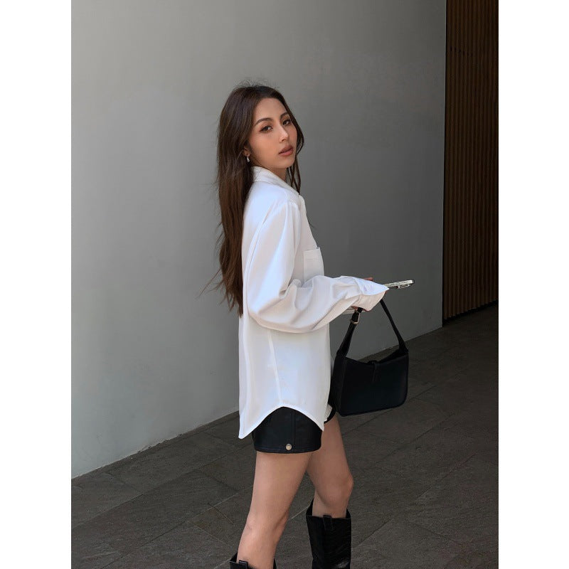 formal long sleeves womens work tops