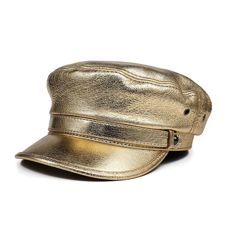 Women’s Genuine Leather Captain Hat