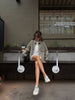 lightweight denim shirt long sleeves oversized womens
