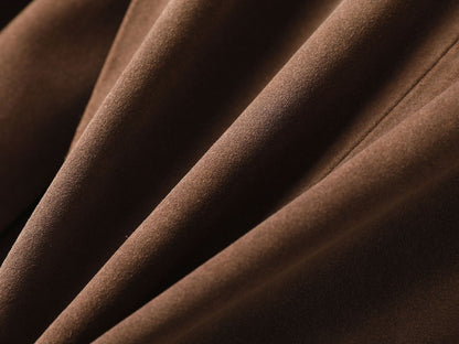 Genuine Leather Suede Jacket Oversized Suit Coat for Women