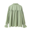 Flare Sleeve Loose-Fit Woven Women's Shirt