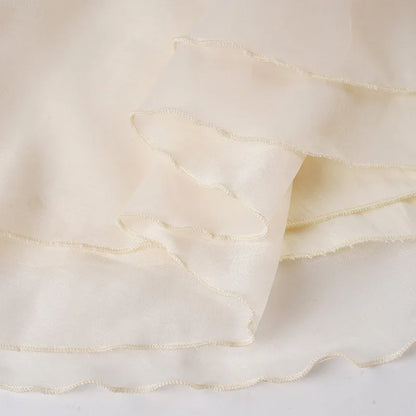 Bohemian off shoulder ruffled chiffon mini