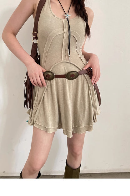 Women’s Faux Leather Western Concho Belt