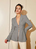 womens button up blouse blazer
