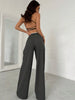 Women Wide Leg Suit Pants