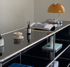 Yellow Glass Table Lamp Vintage Bauhaus Pudding Lamp