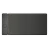 Leather desk pad with magnetic charging side panel
