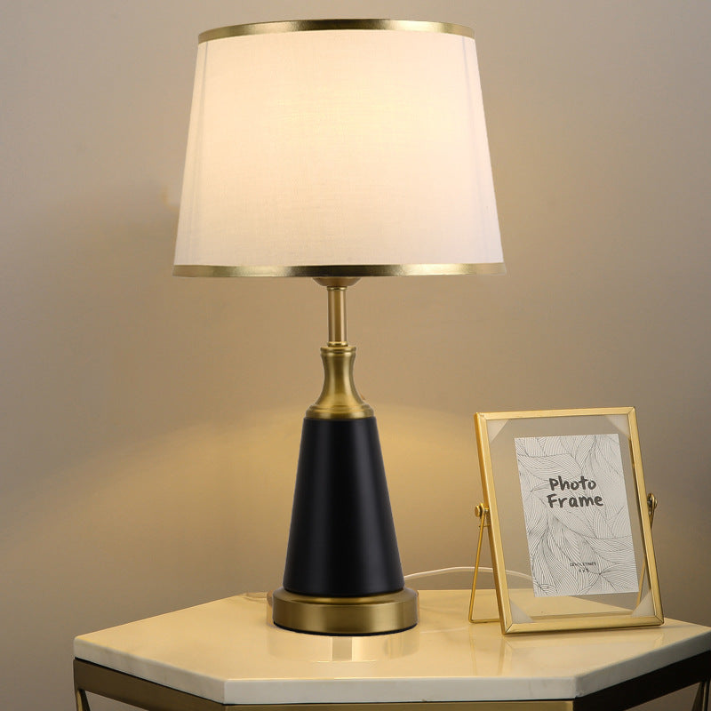 Modern scandinavian brass black table lamp