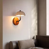 Yellow Travertine Wabi-Sabi Mushroom Wall Lamp