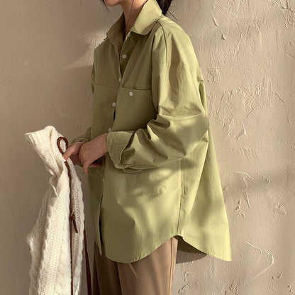Oversized Ladies Shirt With Extra Long Back