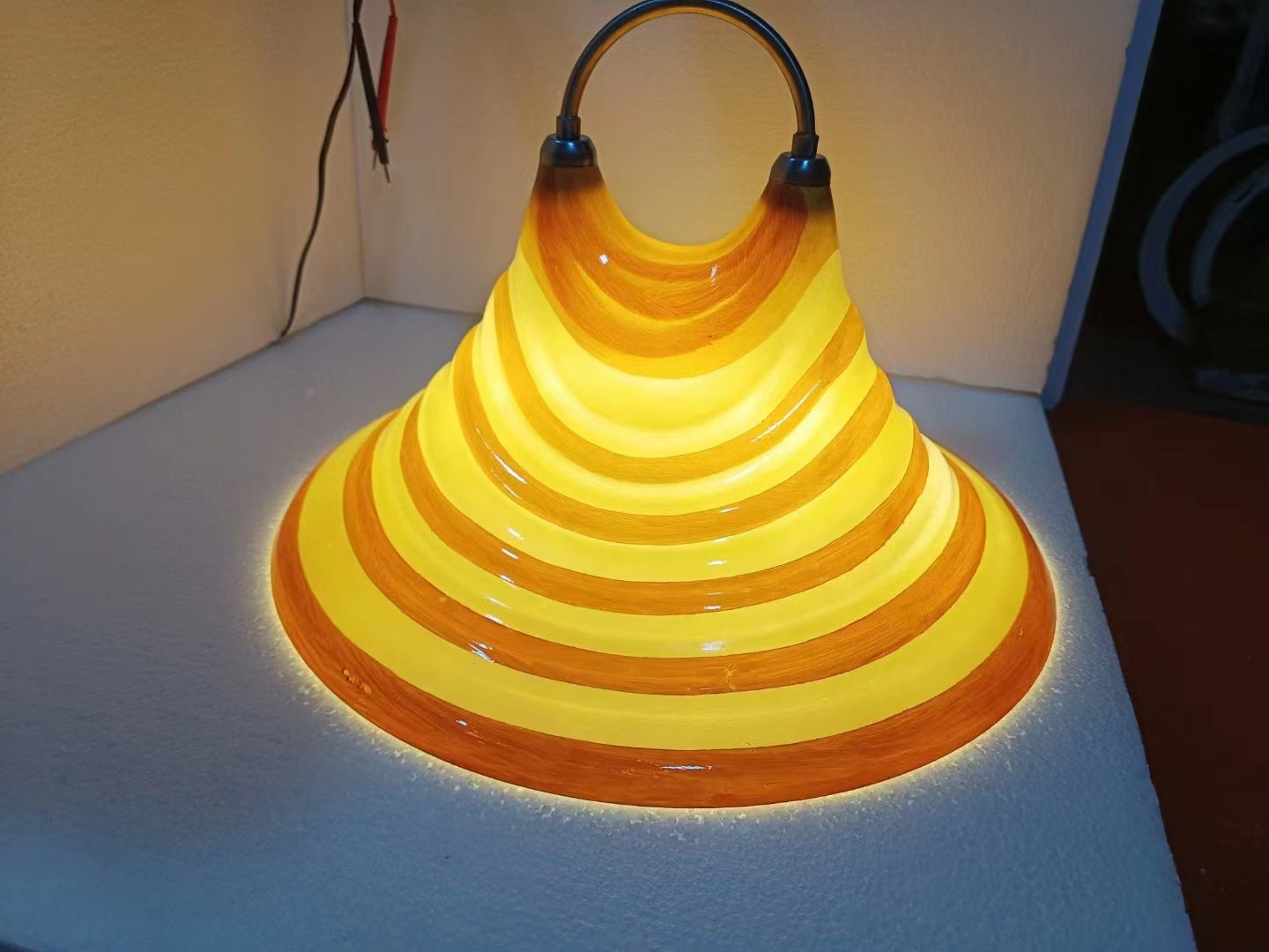 Retro Horn Pendant Light Adjustable Plexiglass Ceiling Chandelier