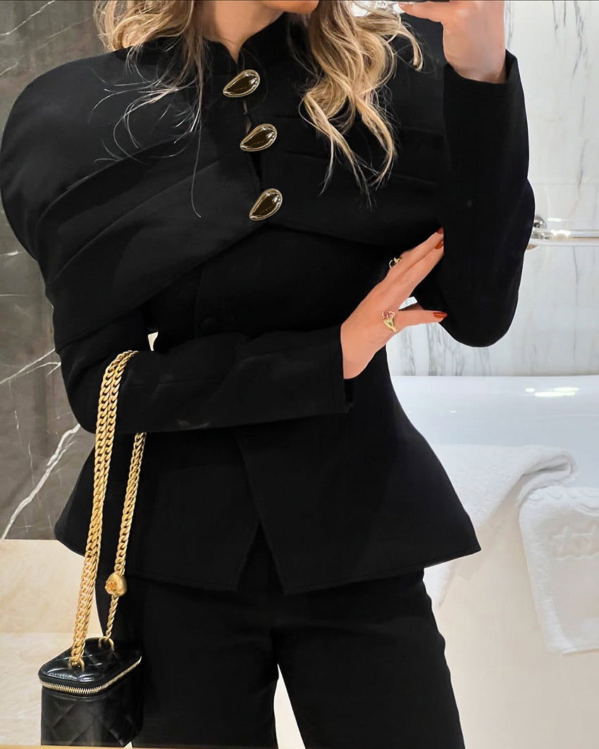 Women Slim-Fit Luxury Retro Jacket Blazer