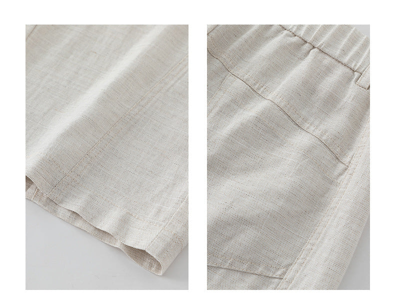 Wide leg linen pants with natural summer drape