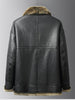 Men’s Sheepskin Shearling Fur-Lined Winter Coat