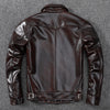 Men’s Genuine Leather Aviator Jacket Wax Finish Flight Style
