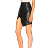 High Waist PU Leather Wrap Skirt for Women
