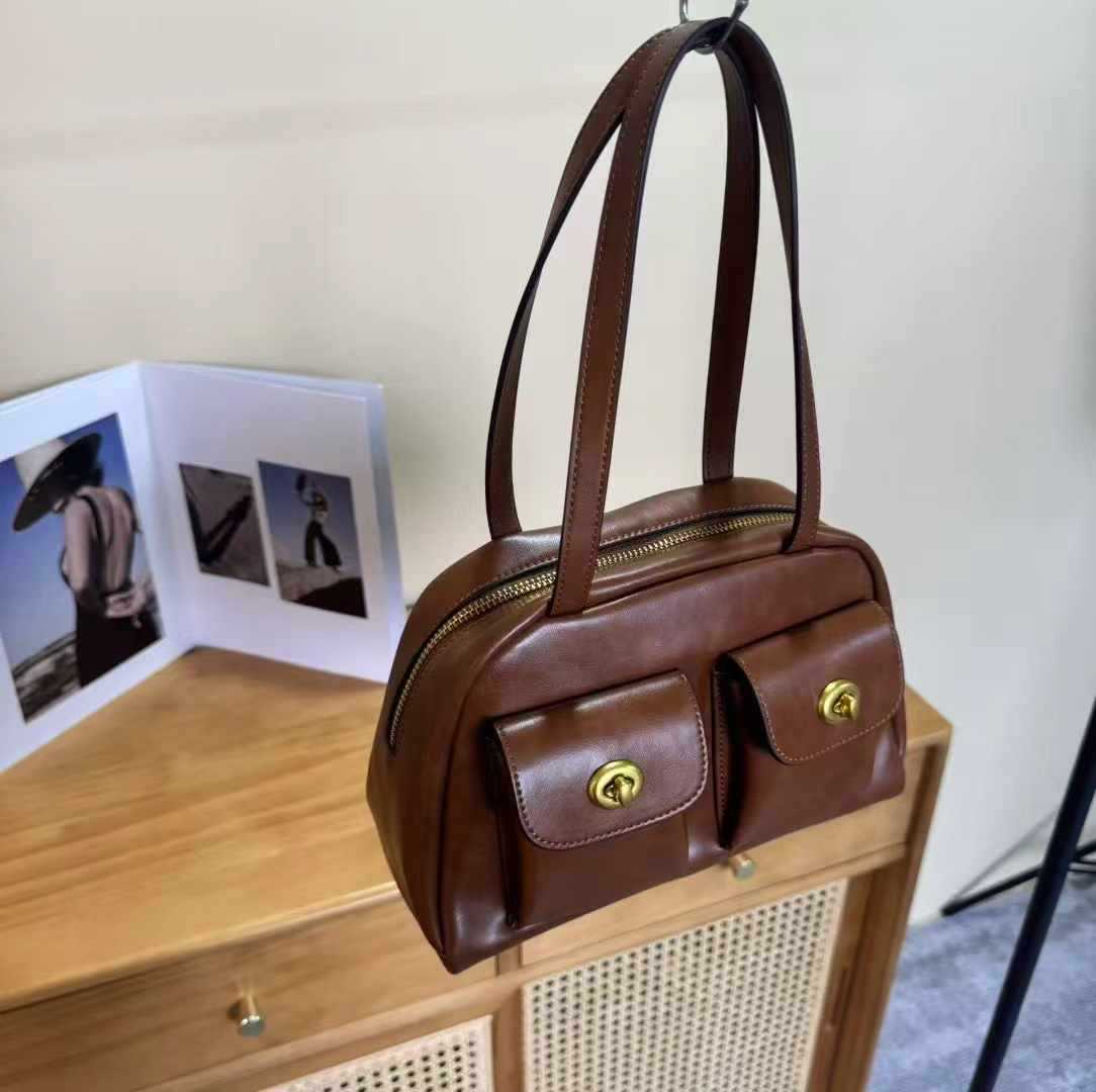 Genuine Leather Women’s Shoulder Armpit Purse