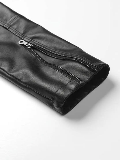 Women’s Faux Pu Leather Biker Jacket