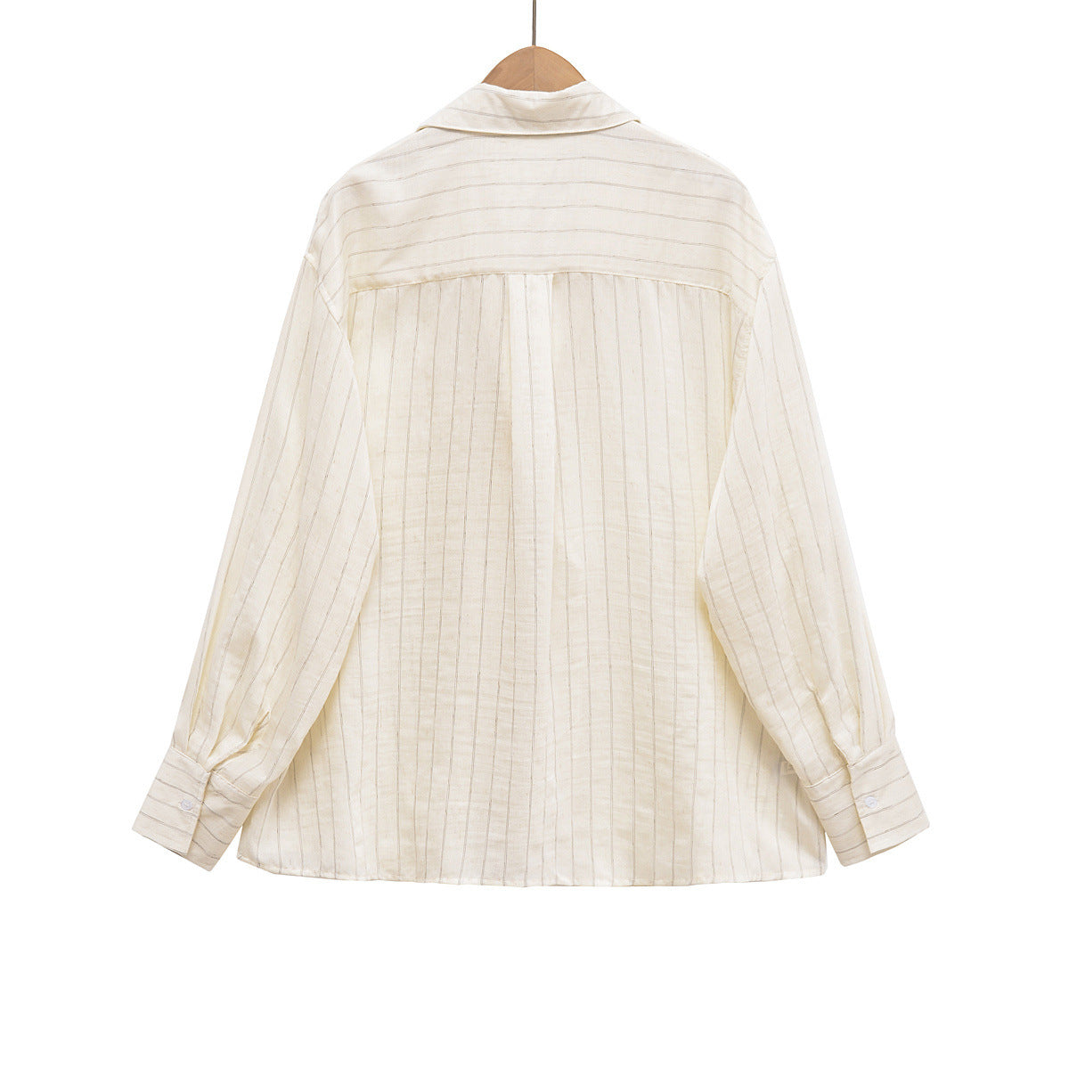 Oversized Striped Long Sleeve Shirt