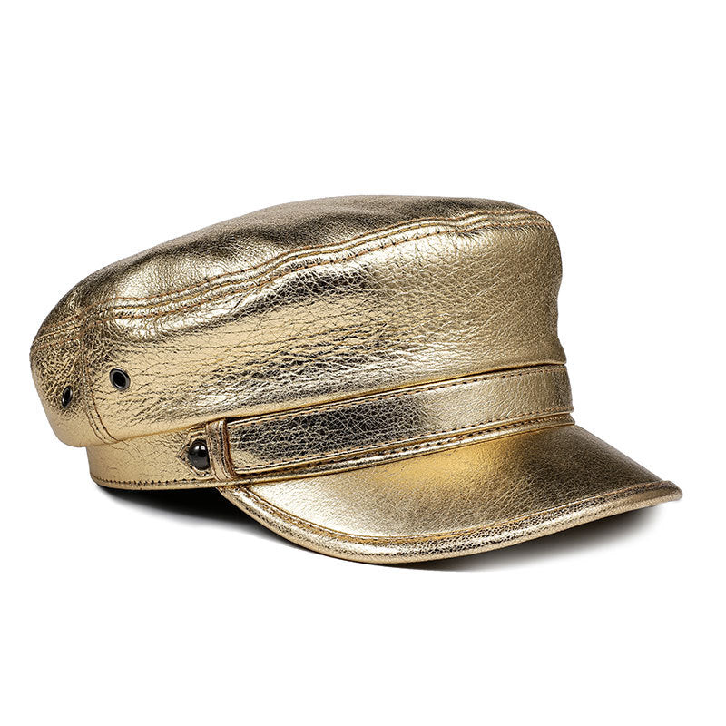 Women’s Genuine Leather Captain Hat