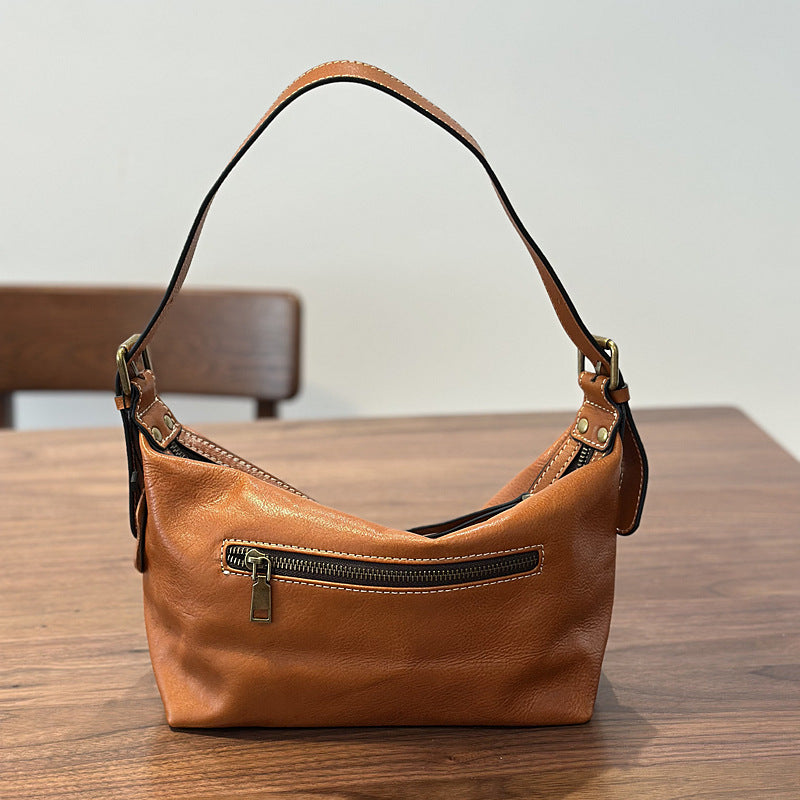 Genuine Leather Underarm Shoulder Bag for Women