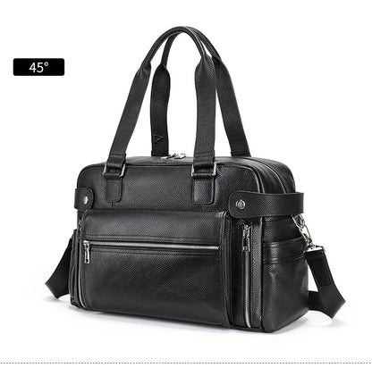 Leather Duffle Bag Large Capacity Travel Weekender