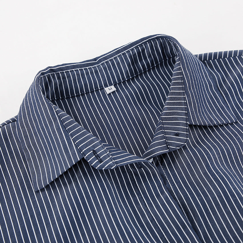 Tie Side Drop Shoulder Shirt