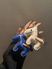 Leather horse keychain cute pony bag charm gift accessory